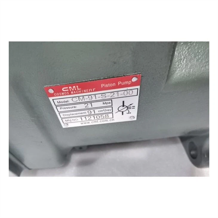 Taiwan CML Hydraulic Piston Complete Pump CM-91-S-21-00 CM-91-S-21/11-00 And DSG-01-2B2 Valve Injection Pump Oil Pump